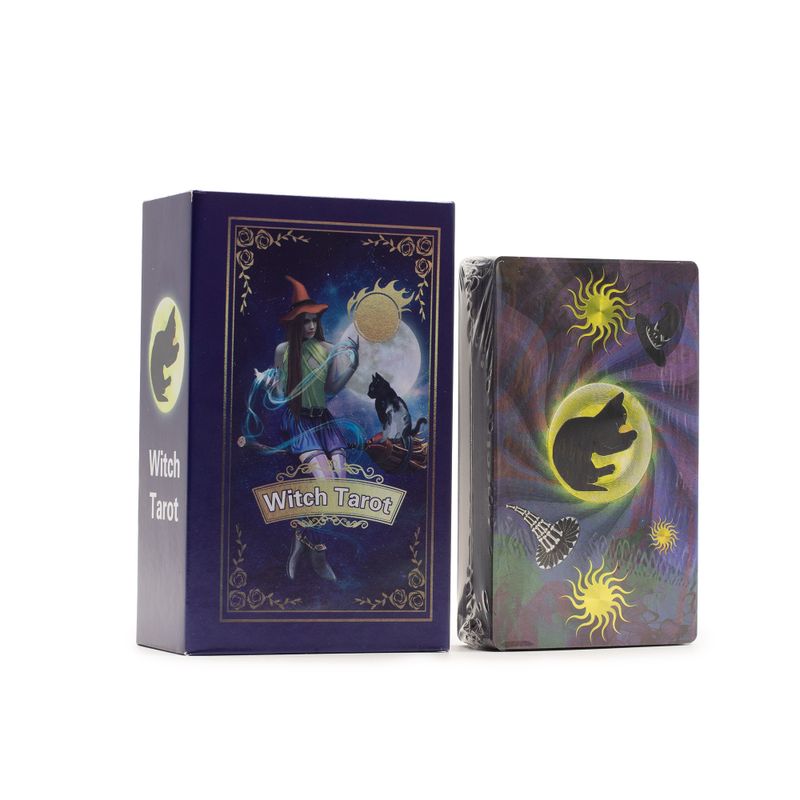 Set Tarot Karata s Ljubičastim Foliotiskom – Witch Tarot – s knjižicom