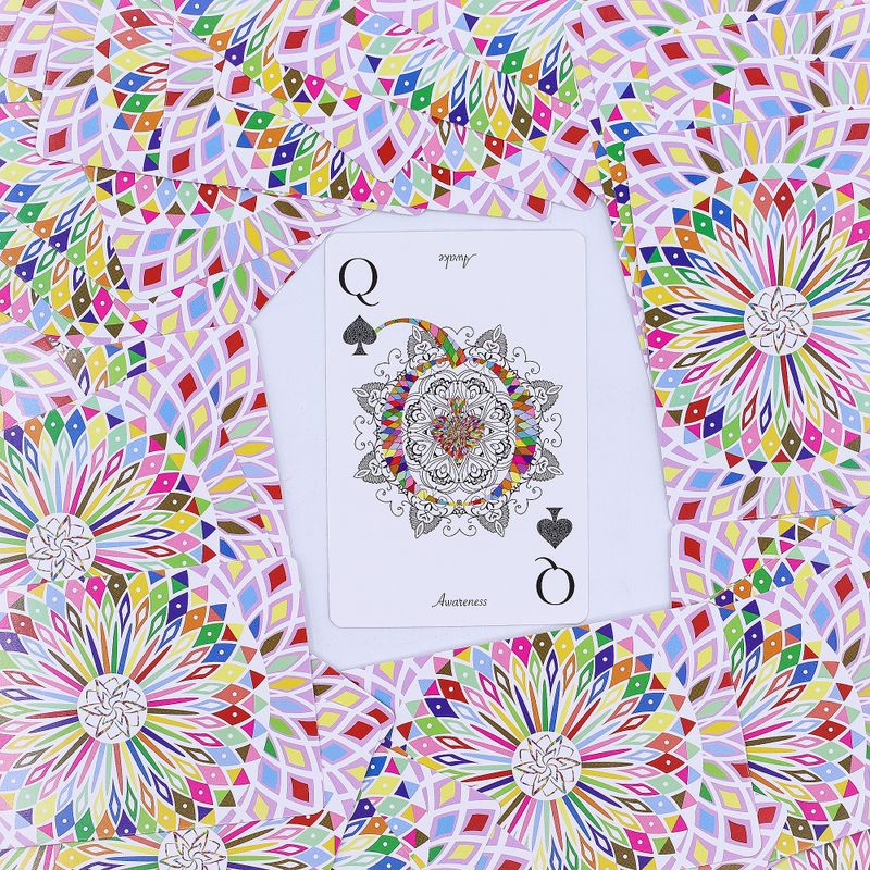 Mandala Karte za Igranje i Proricanje – Kaleidoskopska Simetrija