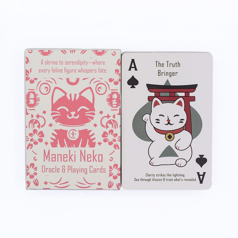 Sretne Mačke Karte za Igranje i Proricanje – Maneki Neko Špil