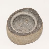 Posuda za uzemljenje od prirodnog riječnog kamena – Mala (cca 9x7 cm)