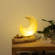 DriftGlow lampa s Crackle efektom, sjenilo u obliku polumjeseca - siva