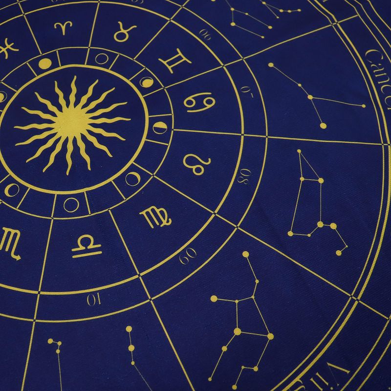 Platno za Čitanje Tarota – Zodijak (75 x 75cm)
