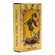 Set Tarot Karata s Plavo-zlatnom Folijom – Svevideće Oko - s priručnikom