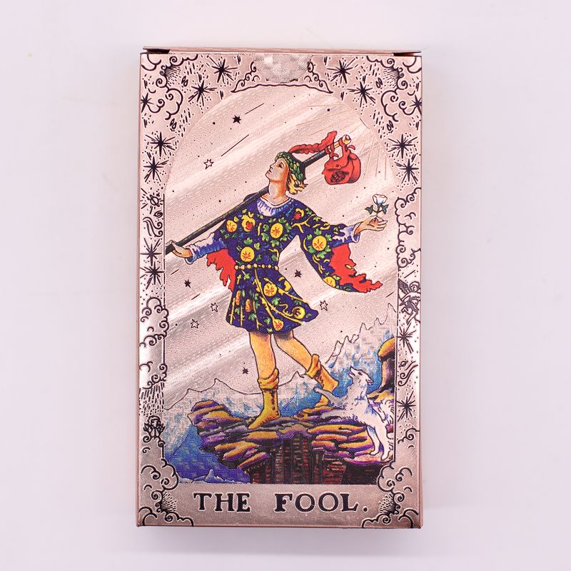 Set Tarot Karata s Rose Gold Folijom – Mjesečeve Faze – s priručnikom