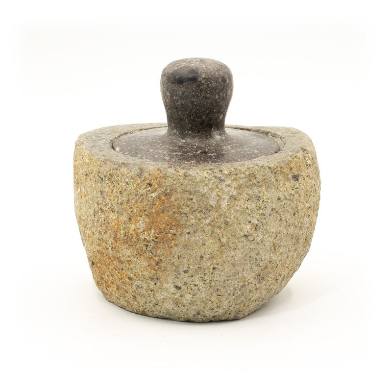 Posuda za uzemljenje od prirodnog riječnog kamena – Srednja (cca 12x8cm)