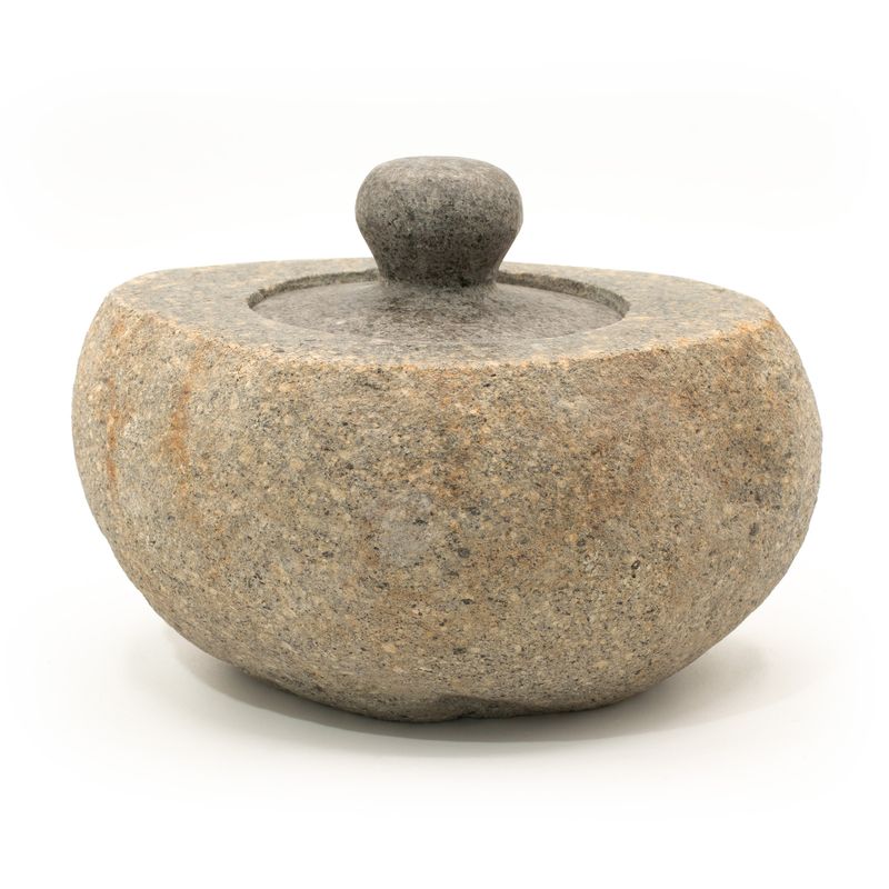 Posuda za uzemljenje od prirodnog riječnog kamena – Velika (cca 15x12cm)