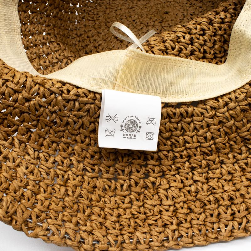 Nomad Sari ležerna slamnata ljetna kapa – Natural Coffee