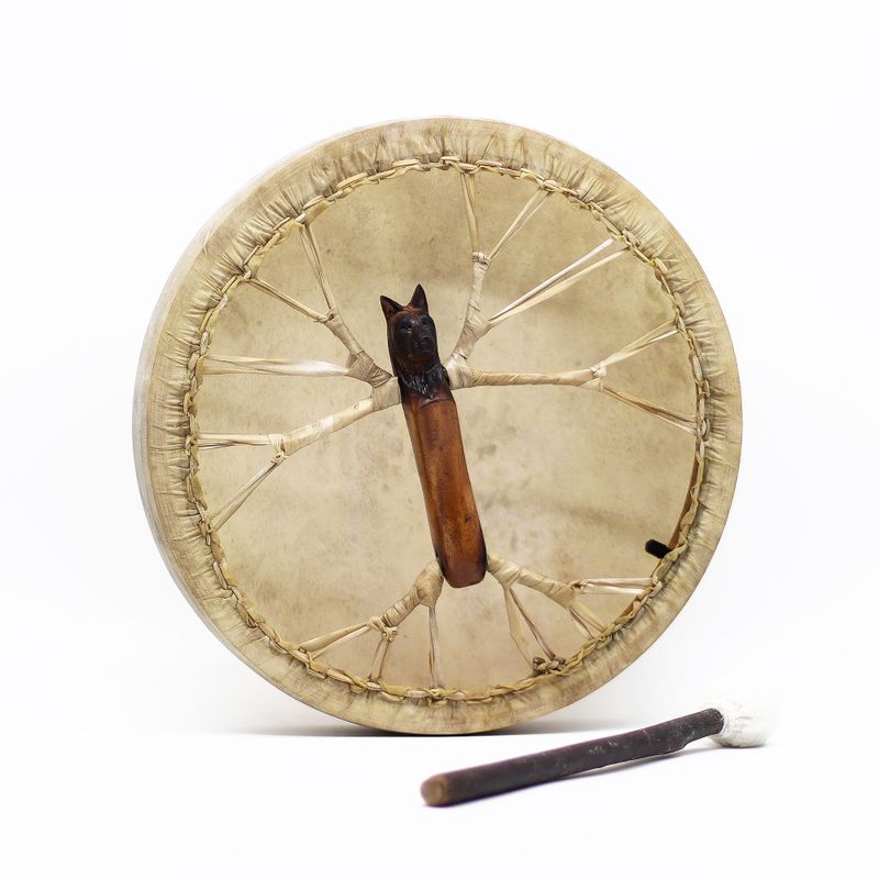 Duh Vuka – Šamanski Bubanj s Batićem - Podesiv – 40cm