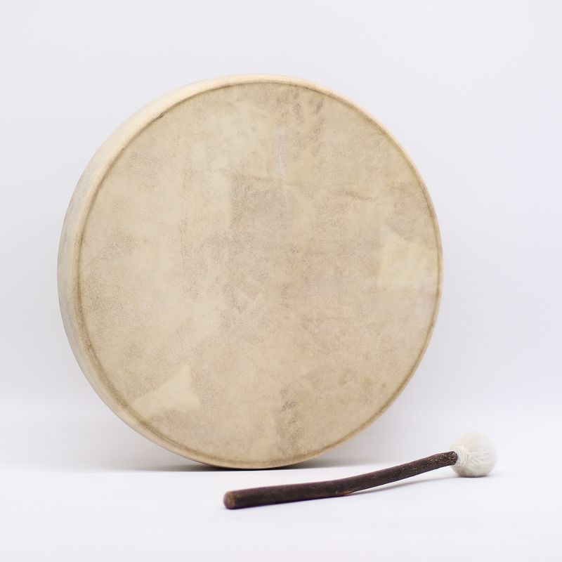 Duh Medvjeda - Šamanski Bubanj s Batićem - Podesiv – 40cm
