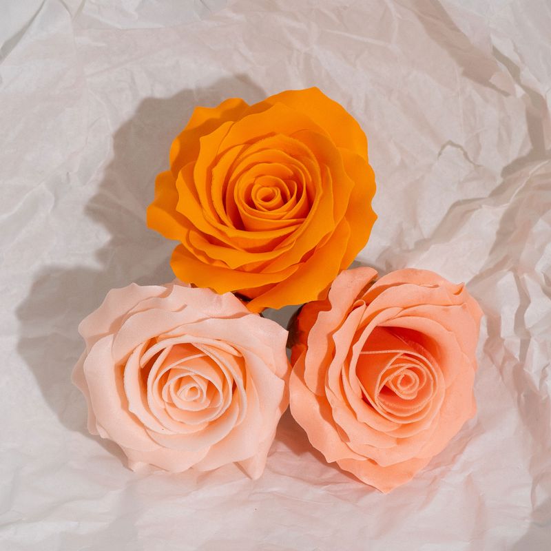 Cvijet od Sapuna za Rukotvorine - (5-slojna) Romantična Ruža - Postupni Prijelaz - Peach Blush