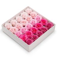 Cvijet od Sapuna za Rukotvorine - (5-slojna) Romantična Ruža - Postupni Prijelaz - Pink Blush
