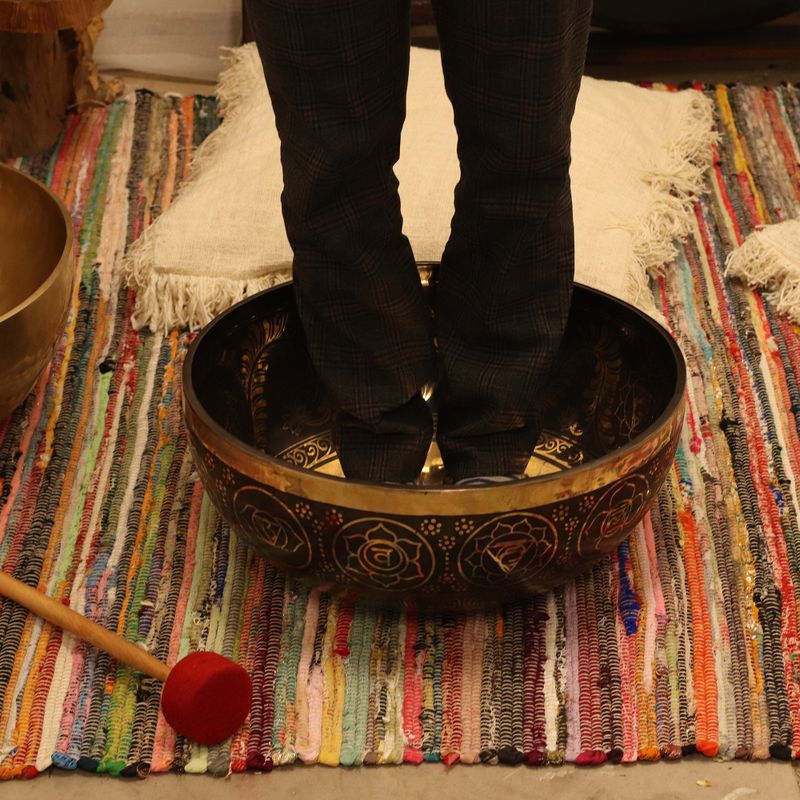 Gravirana – Velika vibracijska stojeća zdjela za stopala – 50x20 cm – 10,7 kg