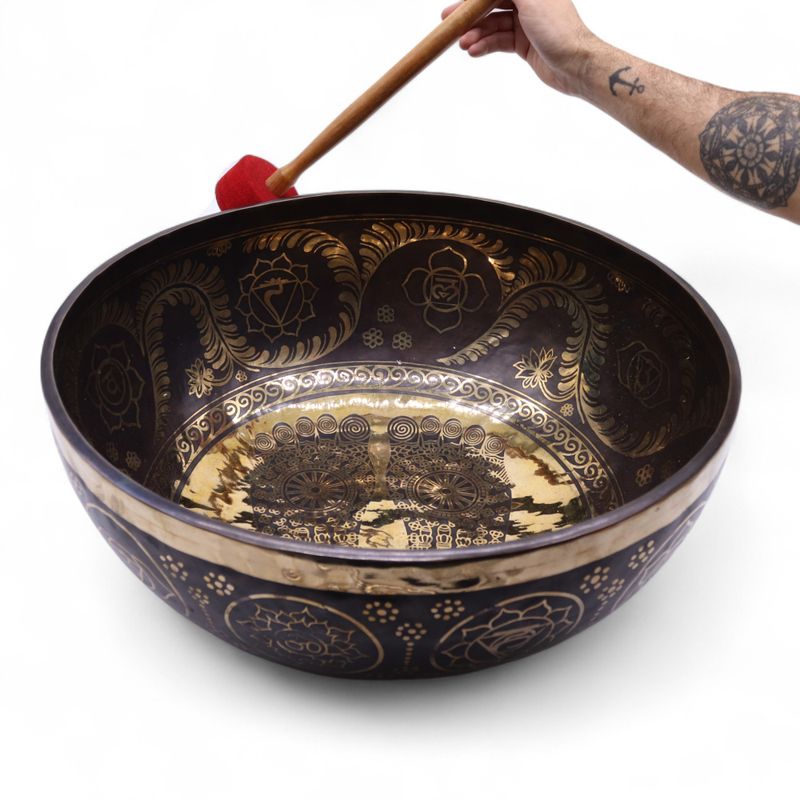 Gravirana – Velika vibracijska stojeća zdjela za stopala – 50x20 cm – 10,7 kg