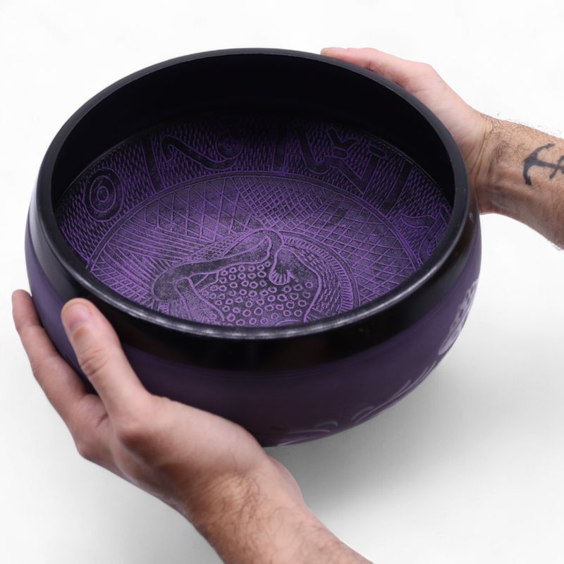 Veoma Glasna - Pjevajuća Zdjela s Gljivama – 23x10,5 cm 1,3 kg – Purple Haze
