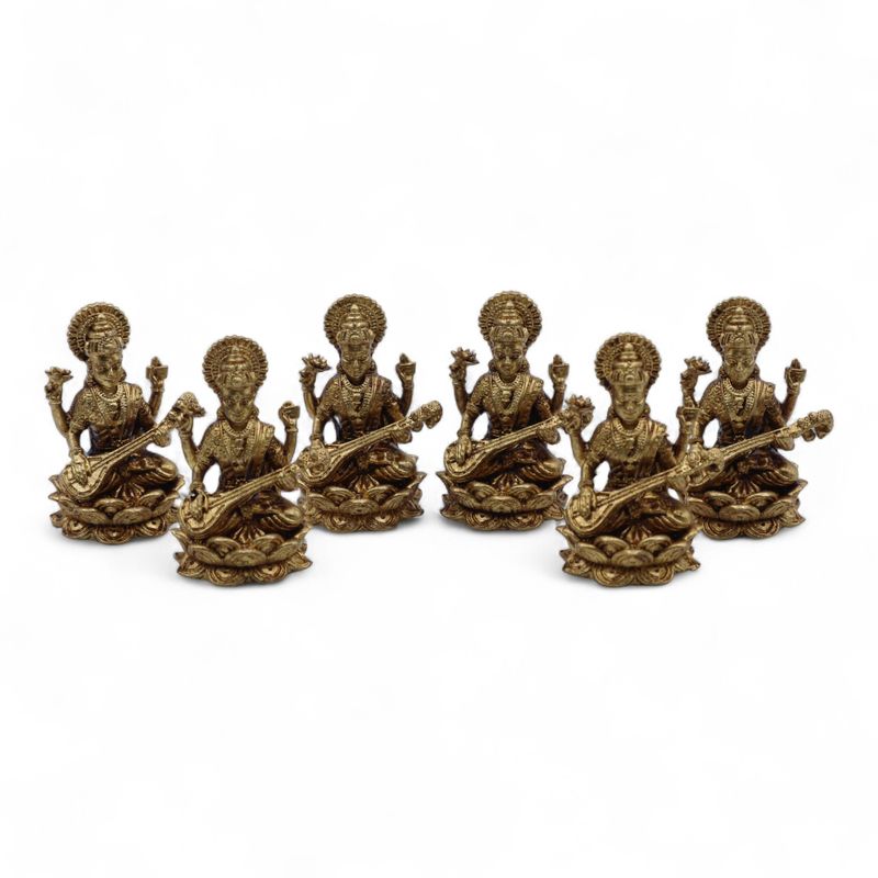 Mesingane Minijaturne Figure Božanstava - Sarasvati (22gr) - 34mm