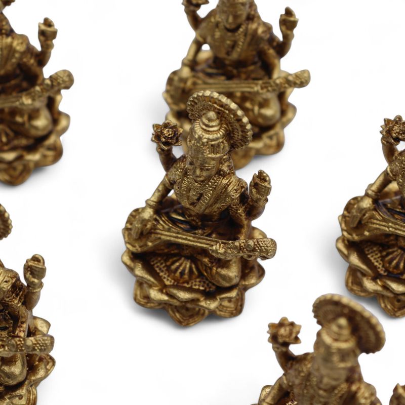 Mesingane Minijaturne Figure Božanstava - Sarasvati (22gr) - 34mm