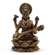 Mesingane Minijaturne Figure Božanstava - Sarasvati (52gr) - 49mm