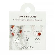 Nymph Spirit set prstenja s prirodnim kamenjem - Love & Flame