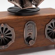 Retro Mini dvostruki gramofonski zvučnik - Bluetooth - 5.4 vata × 2