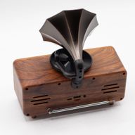 Retro Mini dvostruki gramofonski zvučnik - Bluetooth - 5.4 vata × 2