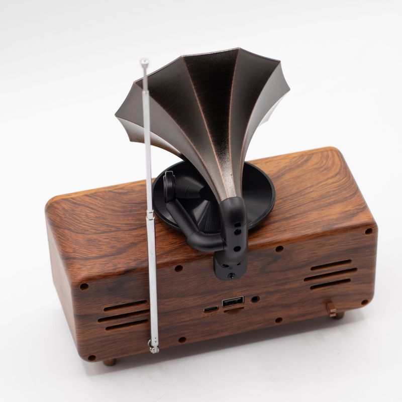 Retro Mini dvostruki gramofonski zvučnik - Bluetooth - 5.4 vata × 2