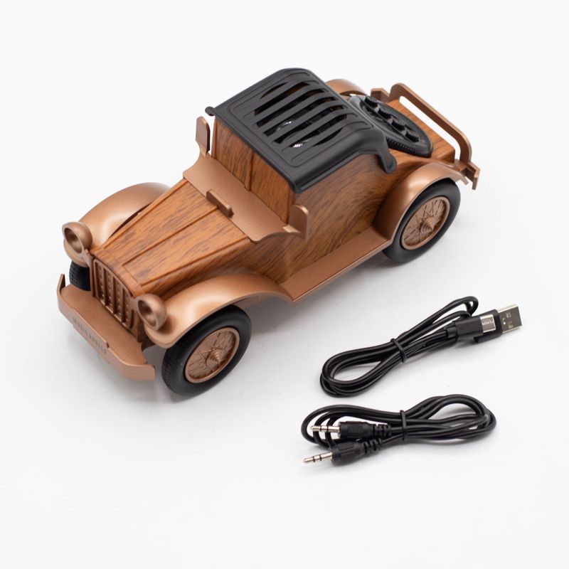 Klasični vintage automobil – Bluetooth zvučnik i stalak za telefon, 5 W