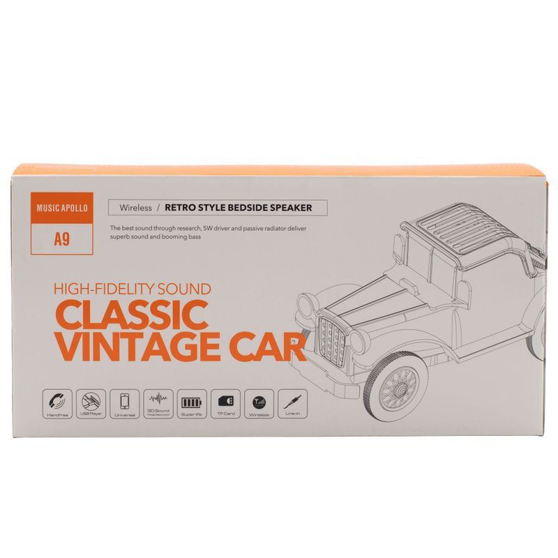 Klasični vintage automobil – Bluetooth zvučnik i stalak za telefon, 5 W