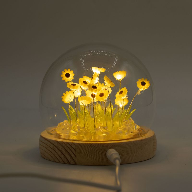 LED cvjetna kupola s 20 suncokreta – USB