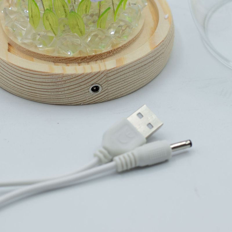 LED cvjetna kupola s 20 tulipana – USB