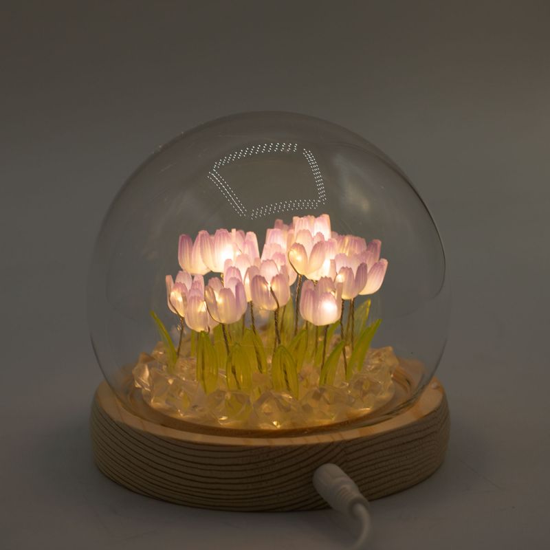 LED cvjetna kupola s 20 tulipana – USB