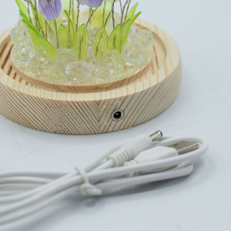 LED cvjetna kupola s 20 višebojnih tulipana – USB