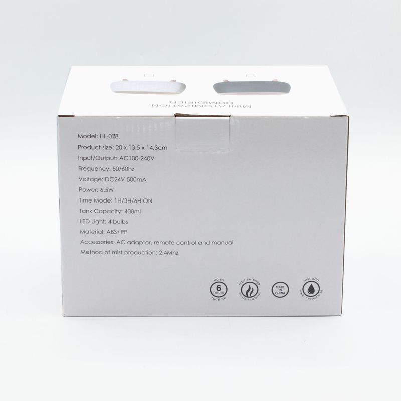 Aromaterapija Futuristički Rebrasti - USB - Promjena boje - Daljinski upravljač
