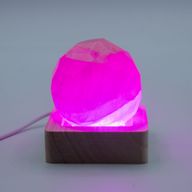 6cm kvadratni drveni USB LED stalak - višebojni