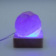 6cm kvadratni drveni USB LED stalak - višebojni