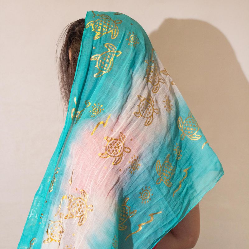 Nomad Sari  - Ljetna marama -  180x50cm - Turtle- Turquois