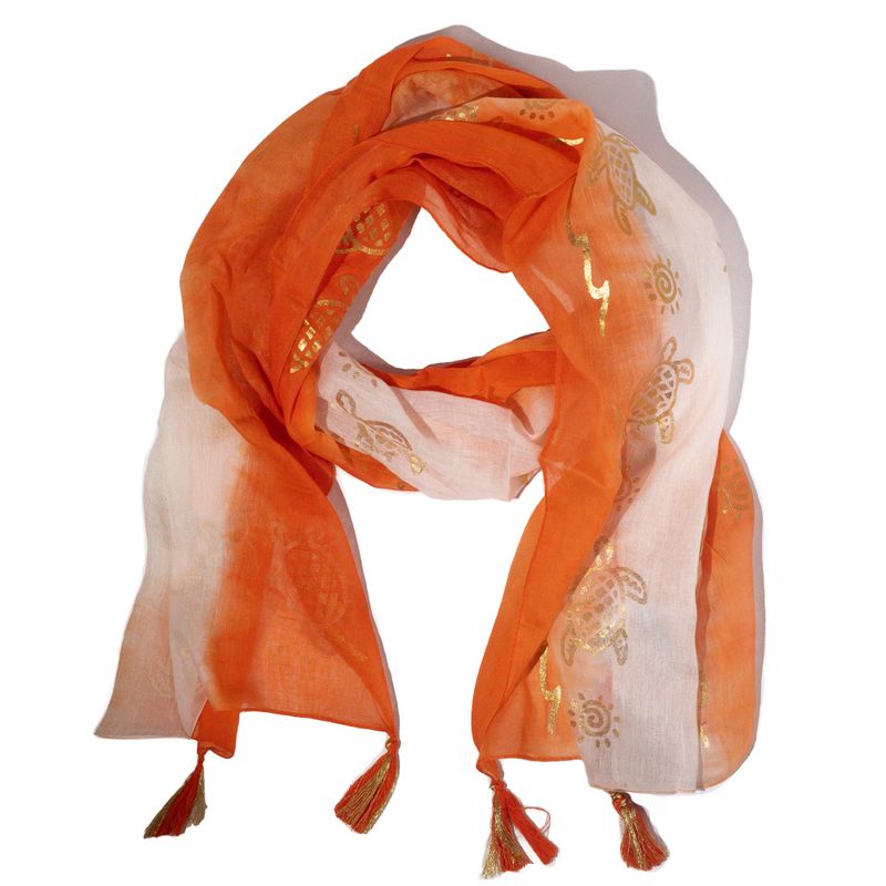 Nomad Sari  - Ljetna šal -  180x50cm - Kornjača- Koralna