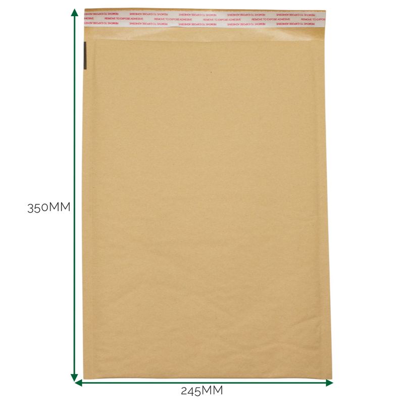 Kraft obložena koverta s mjehurićima (245x350+40mm)