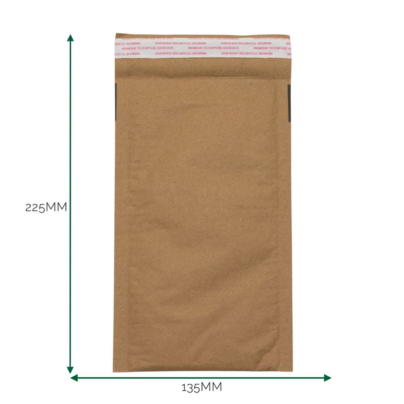 Kovertna ambalaža od Kraft papira sa saćastim jastučićem (135x225+40 mm)