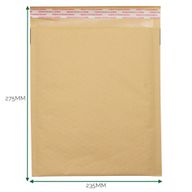 Kraft obložena mjehurična kovert (235x275+40mm)