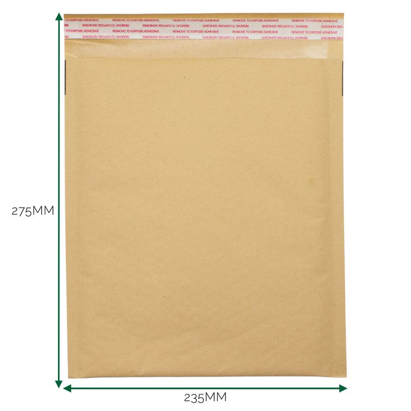 Kraft obložena mjehurična kovert (235x275+40mm)