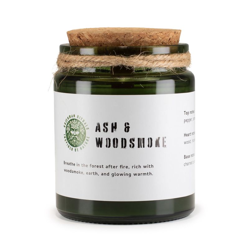 Svijeća od sojinog voska s drvenim fitiljem – Ash & Woodsmoke