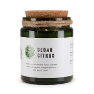 Svijeća od sojinog voska s drvenim fitiljem - Cedar Citrus