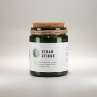 Svijeća od sojinog voska s drvenim fitiljem - Cedar Citrus