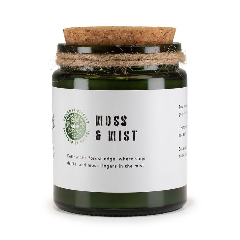 Svijeća od sojinog voska s drvenim fitiljem – Moss & Mist