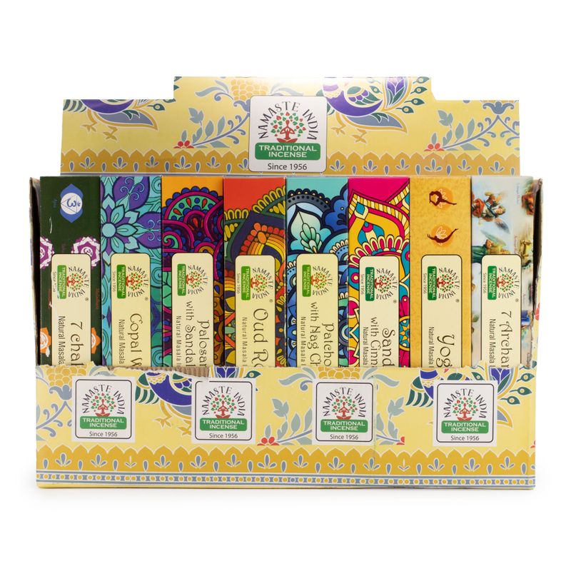 Namaste Mandala Masala Izložbeni set tamjana (6x8 mirisa) (09-16)