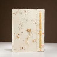Velika Lokta Bilježnica s Mješavinom Cvijeća (21x15cm) – 45 listova – uključuje oznaku