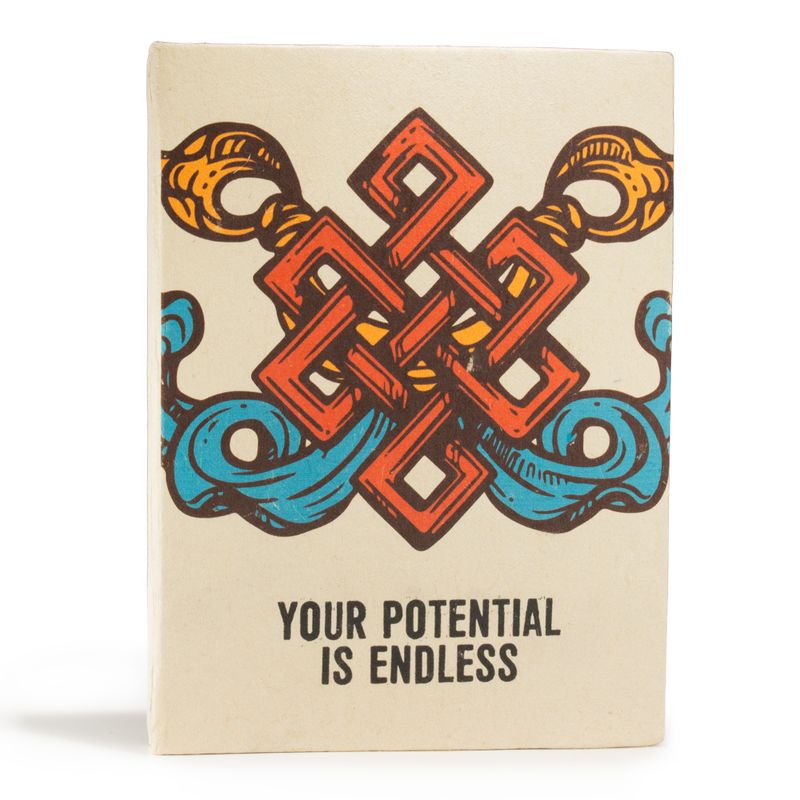 Velika Lokta Inspirativna Bilježnica (21x15 cm) – 45 listova – Your Potential – uključuje oznaku
