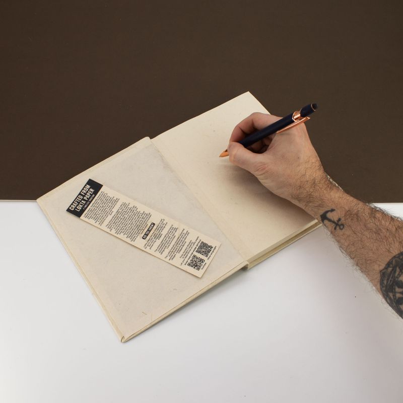 Velika Lokta Inspirativna Bilježnica (21x15 cm) – 45 listova – Write it Down – uključuje oznaku