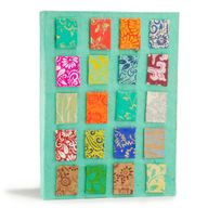 Lrg Lokta Mini Tiles- bilježnica (21x15cm) - 45 listova - uključuje oznaku stranice - tirkizno plava