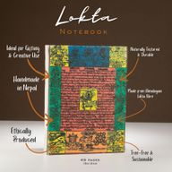 Srednja Lokta bilježnica – Tradicionalne himalajske molitvene zastavice – 15×12cm, 45 listova – prirodna